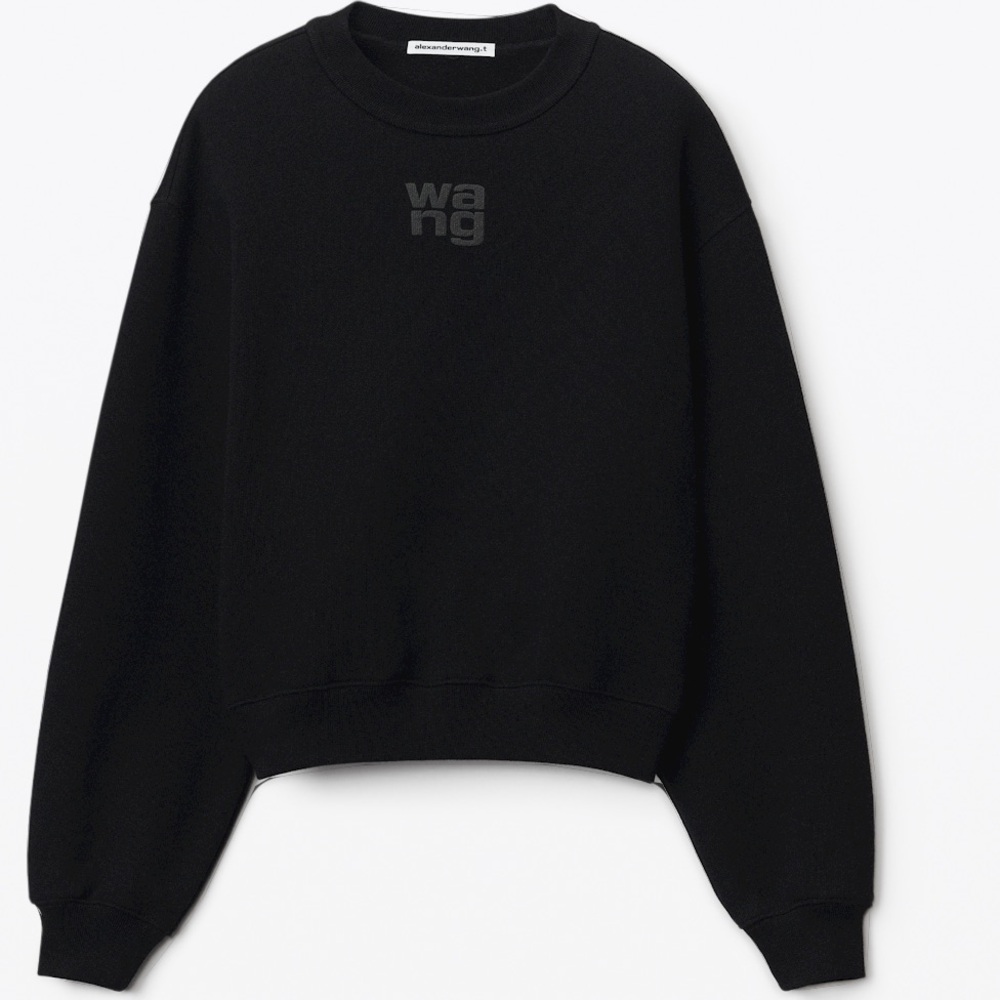 Alexander Wang puff logo Sweatshirt Black Size S
